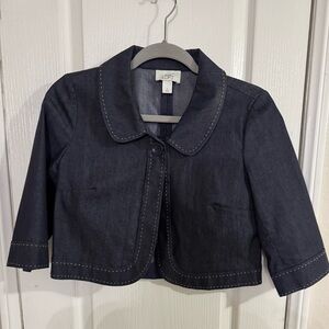 LOFT Navy Blue Jacket bolero style